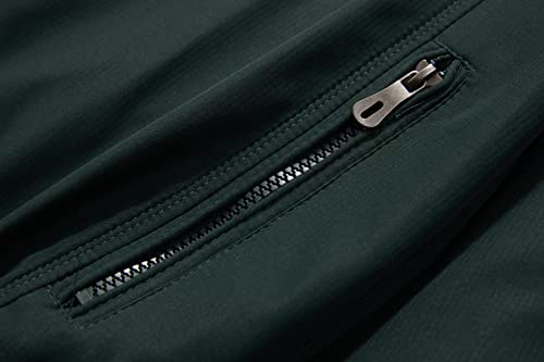 URBANFIND جاكيت جري للرجال من URBANFIND، رياضي غير رسمي، معطف خارجي، مقاس US L، أخضر - Image 5
