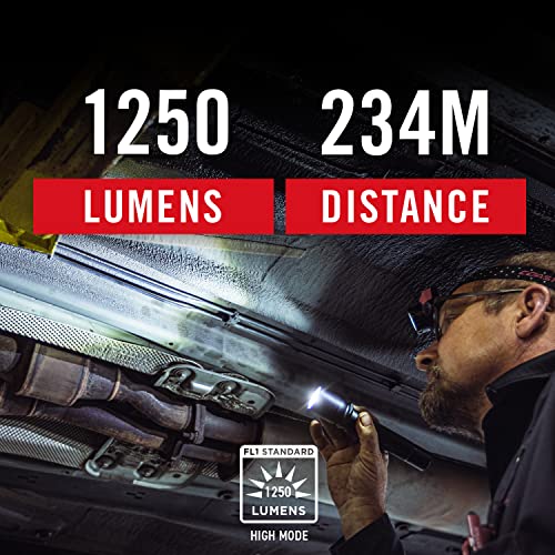 Coast TX17R 1250 Lumen Rechargeable Long Range Tactical LED Flashlight with Spot and Flood Beams, Durable Aluminum Build - Image 2