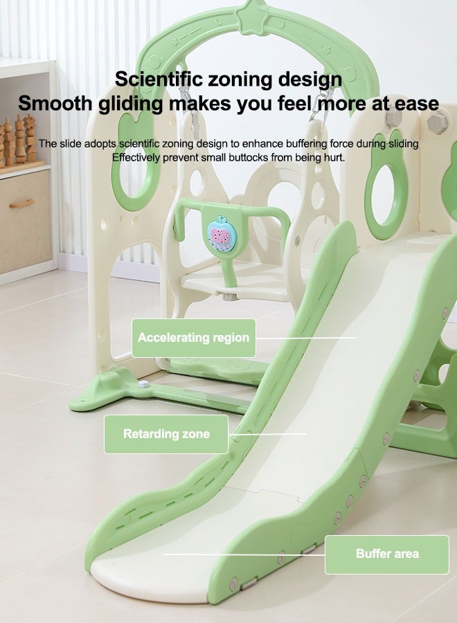 جساي تويز شريحة آمنة ملعب داخلي ملعب كبير للأطفال لعبة بلاستيكية أرجوحة وزلاقة للأطفال - Image 4