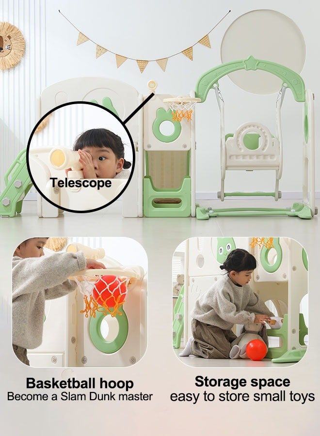 جساي تويز شريحة آمنة ملعب داخلي ملعب كبير للأطفال لعبة بلاستيكية أرجوحة وزلاقة للأطفال - Image 5