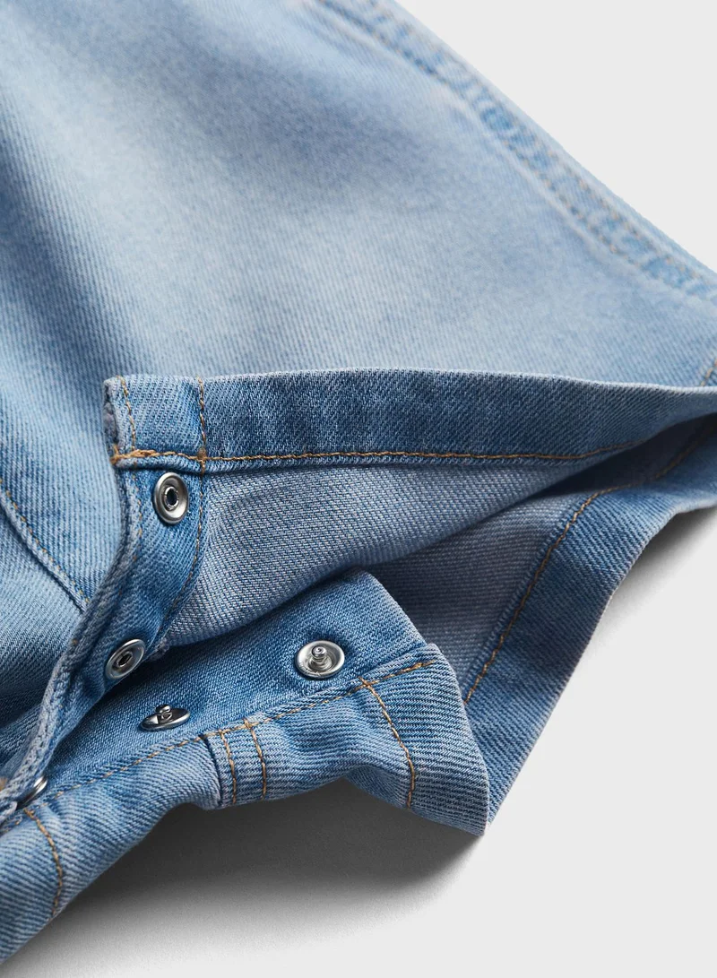 H&M Kids Denim Dungaree Shorts
