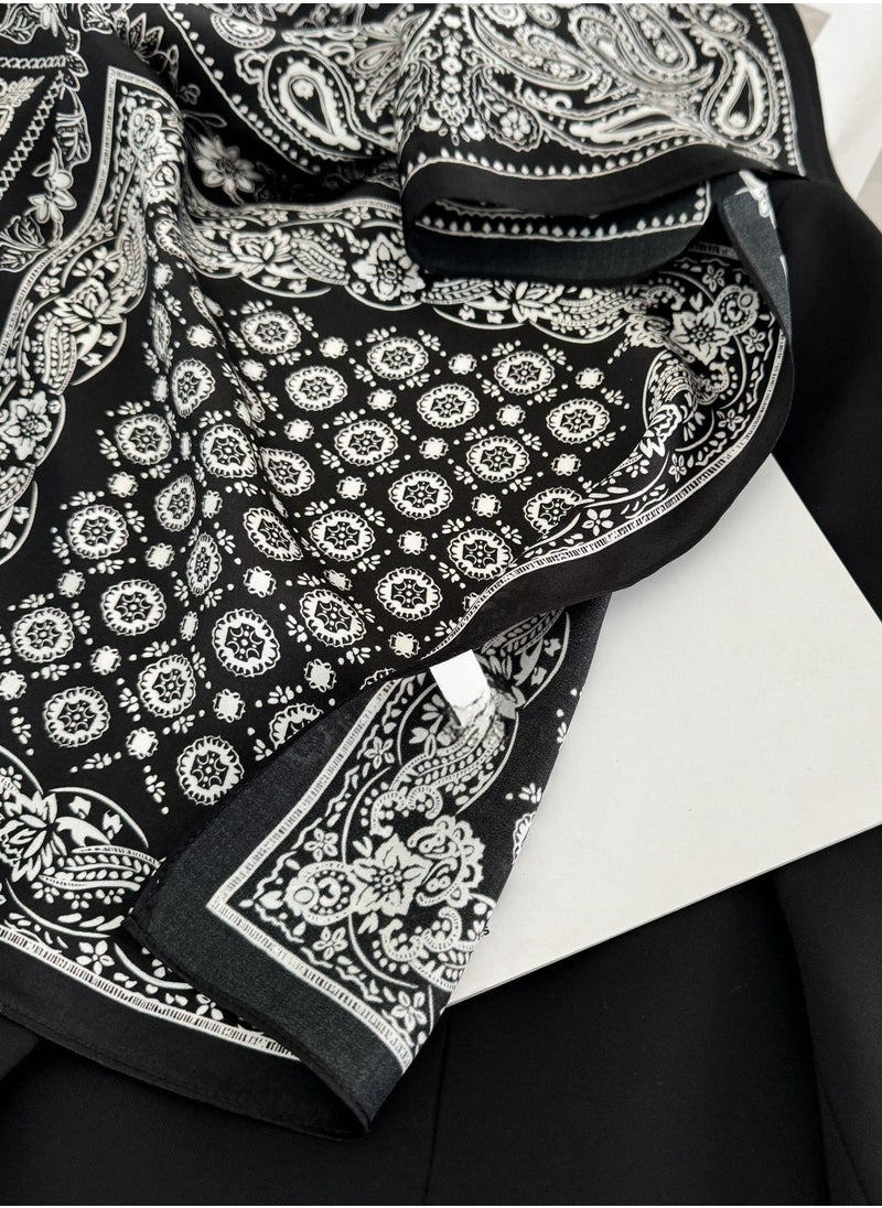 Generic Women's Exquisite Silk Scarf Made Of Mulberry Silk  - Image 2