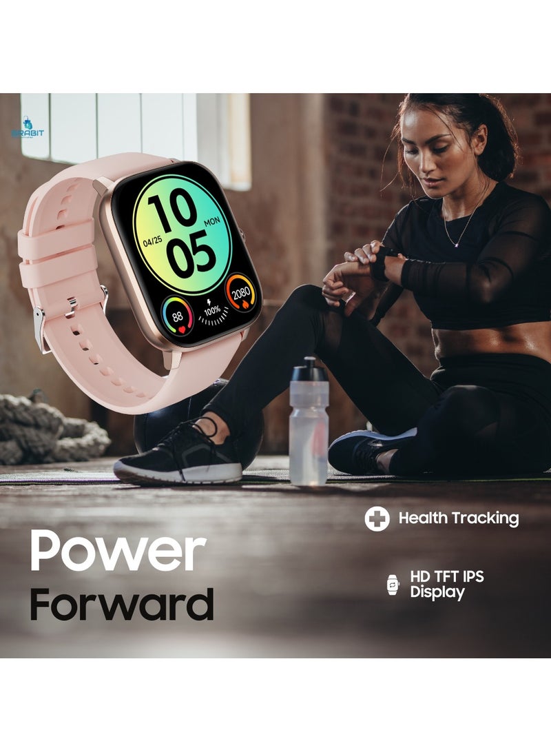 GRABIT G-CREW Smartwatch – Bluetooth Calling, Fitness Tracker & IP67 Water Resistant  - Image 2