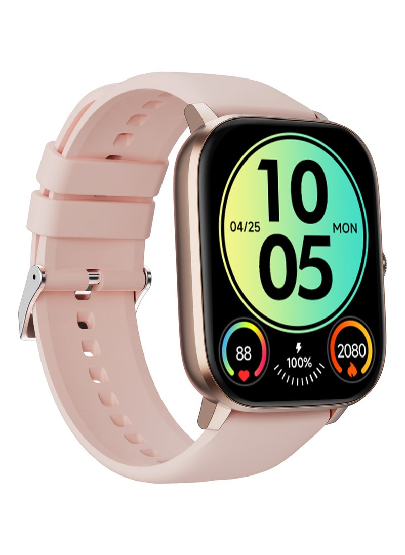 GRABIT - G-CREW Smartwatch – Bluetooth Calling & Fitness Tracker features a 2.01” HD IPS display, Bluetooth calling, SOS Calling, and multi-sport tracking. With 100+ watch faces, women’s health monitoring, and IP67 water resistance, it’s perfect for daily use. Powered by a 250mAh battery with 20-day standby, it supports the GloryFit app (iOS & Android) for seamless syncing. Magnetic charging and an extra strap included. Compatible with iPhone, Samsung, OnePlus, Xiaomi, Huawei, Google Pixel, and more. - Image 1