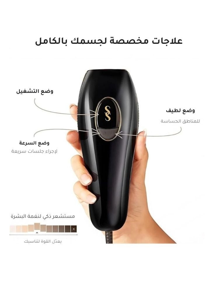 سموث سكن  جهاز سموذ سكين بيور فيت لإزالة الشعر بتقنية IPL للنساء والرجال – إزالة شعر منزلية فائقة السرعة وبدون ألم للجسم والوجه، مختبر سريريًا ومعتمد من FDA - Image 3