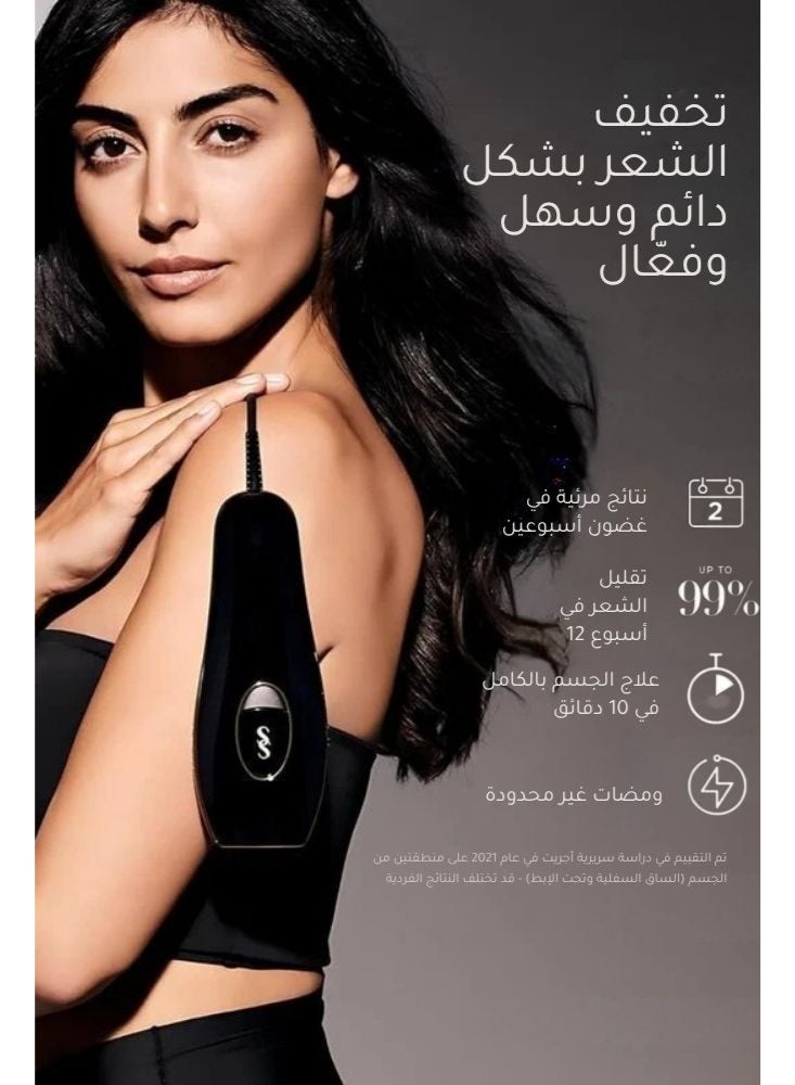 سموث سكن  جهاز سموذ سكين بيور فيت لإزالة الشعر بتقنية IPL للنساء والرجال – إزالة شعر منزلية فائقة السرعة وبدون ألم للجسم والوجه، مختبر سريريًا ومعتمد من FDA - Image 2