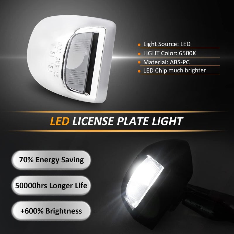 Bestview LED License Plate Light Assembly for Chevy and GMC Vehicles - Image 2