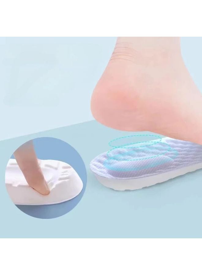 Ultra Soft Shock Absorbing Running Basketball Insoles Arch Support 6Pcs White EU35 36 - Image 5