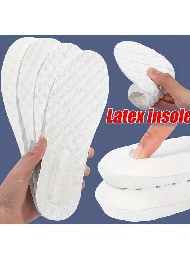 Ultra Soft Shock Absorbing Running Basketball Insoles Arch Support 6Pcs White EU35 36 - Image 2