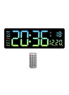 ARNOTEC Digital Wall Clock Large Display, 16.2 Inch Large Wall Clocks, Modern LED Digital Clock with Remote Control for Living Room Decor, Automatic Brightness Dimmer Big Clock with Date Week Temperature  - Image 2