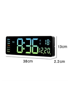 ARNOTEC Digital Wall Clock Large Display, 16.2 Inch Large Wall Clocks, Modern LED Digital Clock with Remote Control for Living Room Decor, Automatic Brightness Dimmer Big Clock with Date Week Temperature  - Image 3