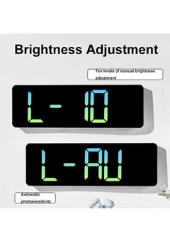ARNOTEC Digital Wall Clock Large Display, 16.2 Inch Large Wall Clocks, Modern LED Digital Clock with Remote Control for Living Room Decor, Automatic Brightness Dimmer Big Clock with Date Week Temperature  - Image 4