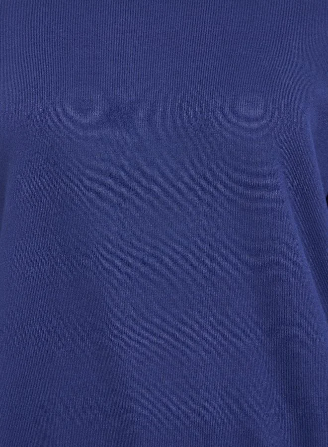 تايك تو سويت شيرت سادة بياقة دائرية