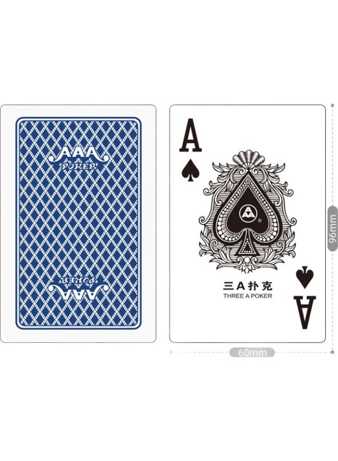 THREEA San A Guandan Playing Cards, Aaa Game Entertainment Cards, Blue Core Paper Cloth Pattern Wide Cards, 2208 Blue 10 Decks - Image 2
