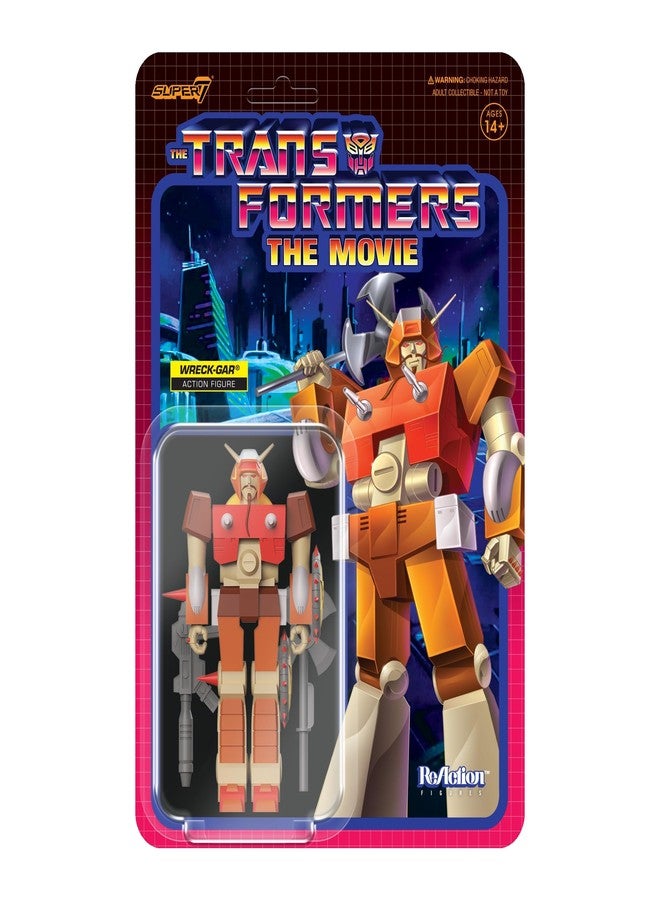 Super7 Transformers Wreck-Gar - 3.75" Transformers Action Figure with Accessory Classic Cartoon Collectibles and Retro Toys - Image 1