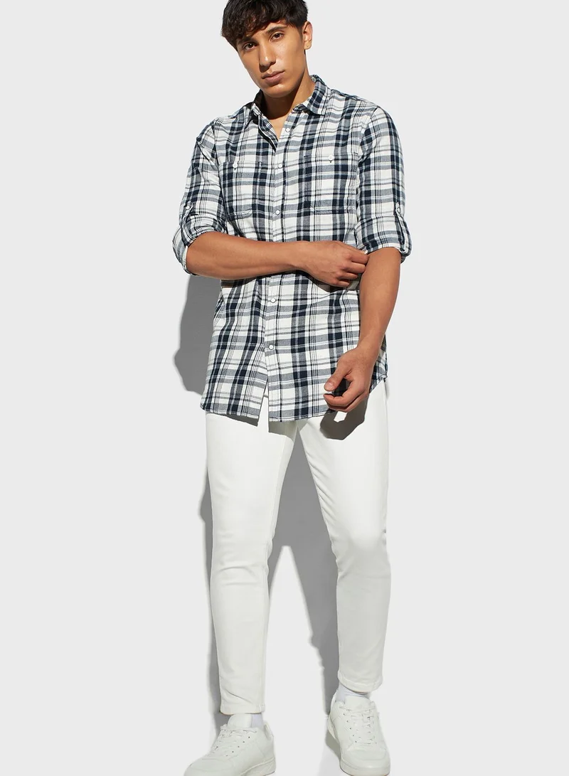 لي كوبر Checked Regular Fit Shirt