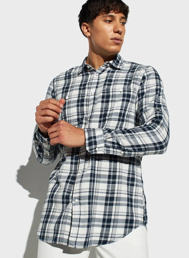 لي كوبر Checked Regular Fit Shirt