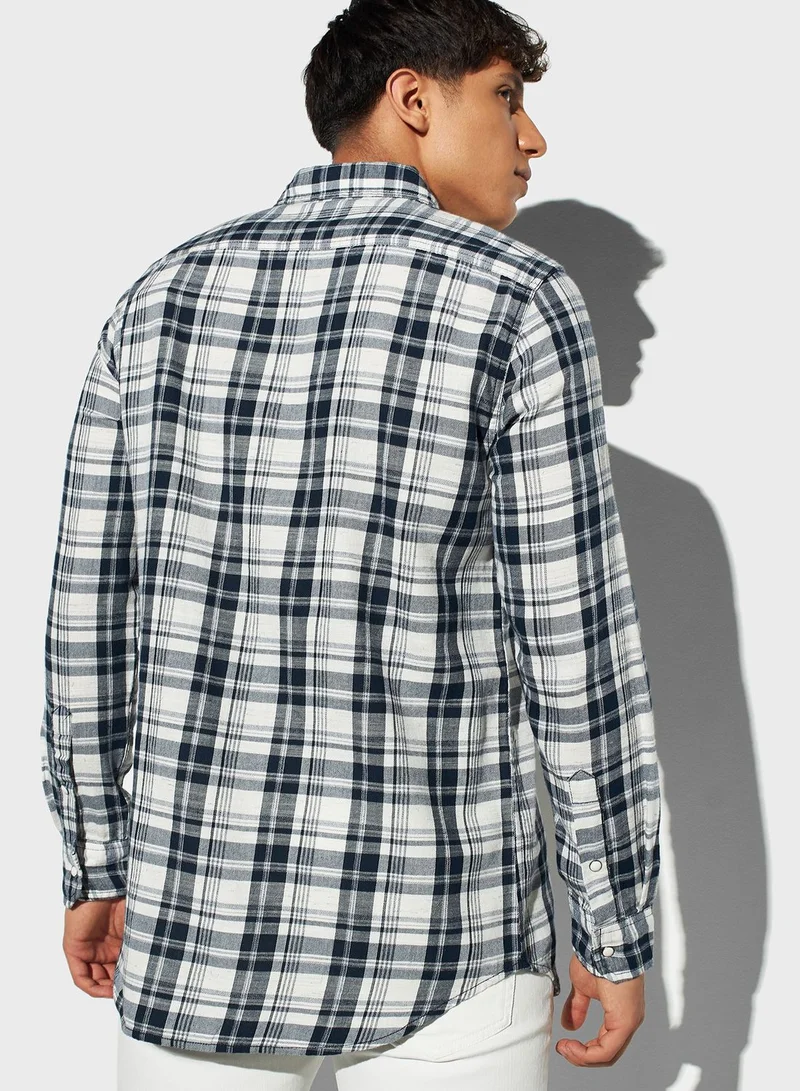 لي كوبر Checked Regular Fit Shirt
