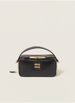 Miu Miu Leather and Patent Leather Shoulder Bag  - Image 1