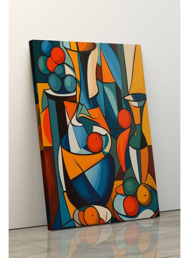 Home Gallery Mediterranean Fruit Cocktail plates and bottles Printed canvas wall art 120x80 - Image 5