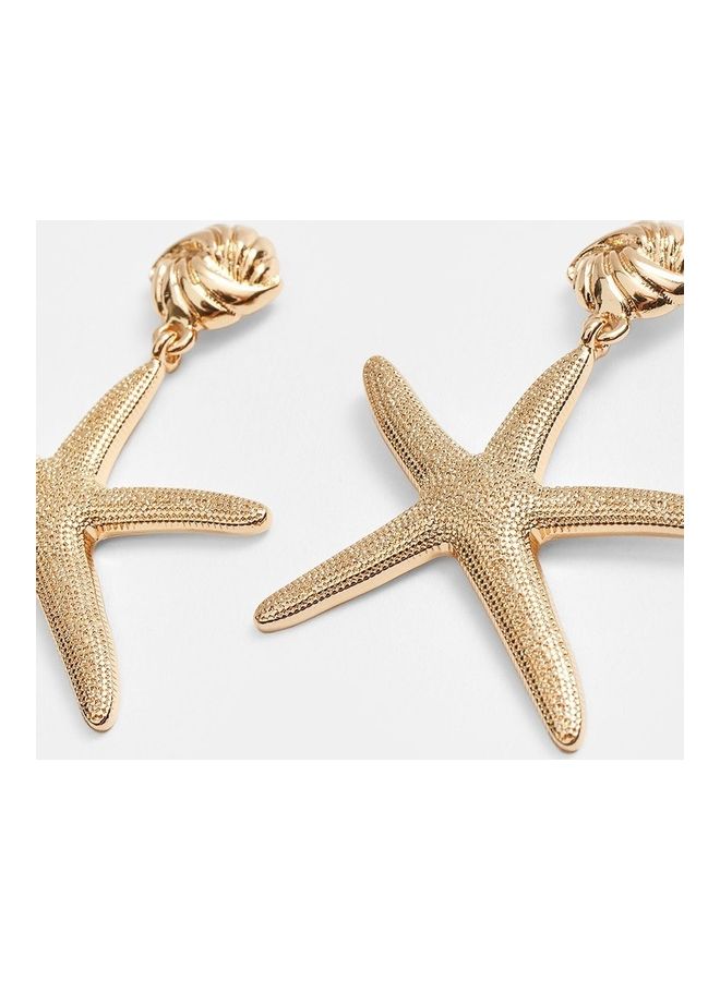 Vacation Starfish Shell Fashion Vintage Wind Irregular Earrings - Image 5