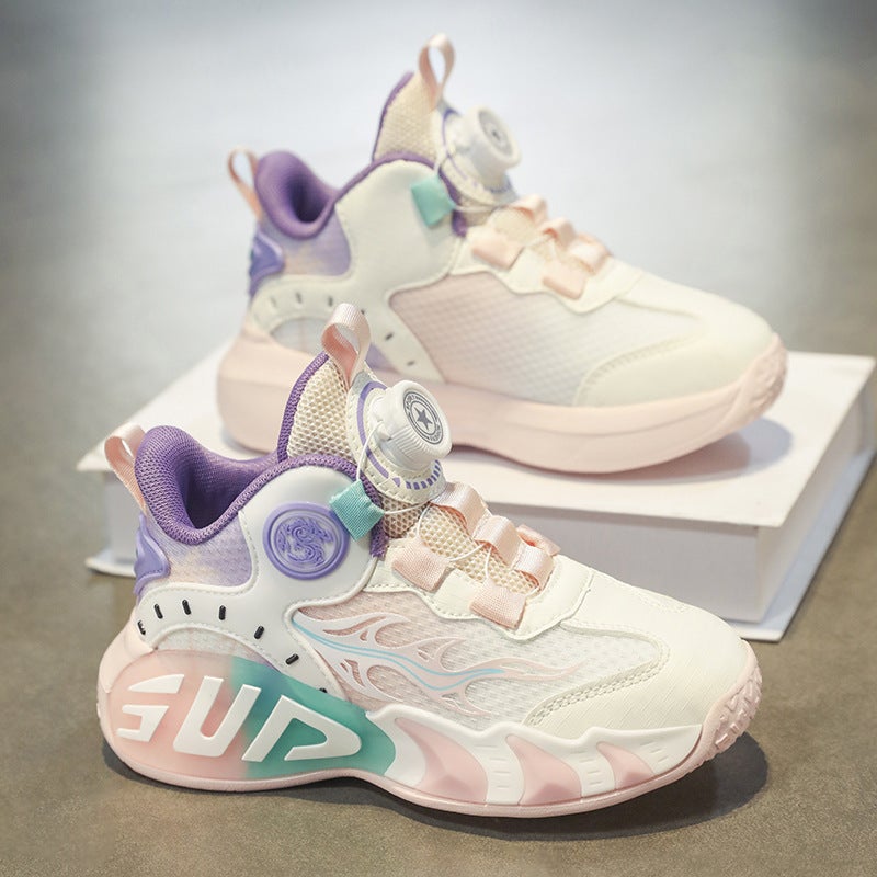 Mesh Sneakers Lightweight Flexible Sole Walking Shoes For Kids Indoor And Outdoor Activities - Image 1