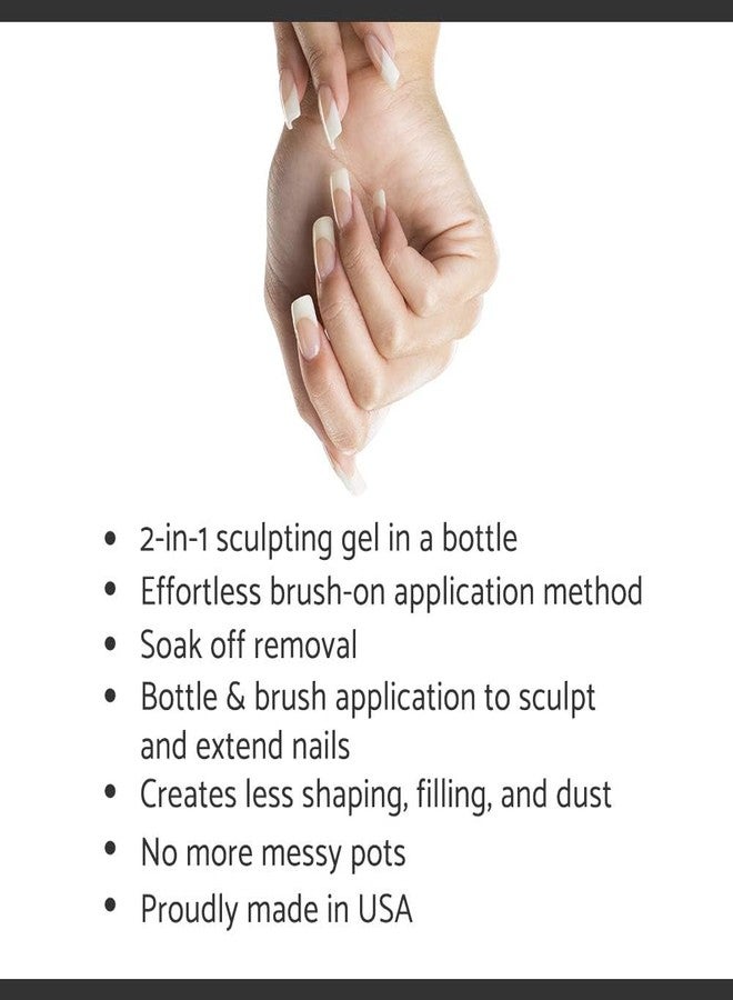 IBD Builder Gel, Soft White - Hard Gel for Nails Extensions, Sculpting, & Overlays, Self-Leveling UV/LED for Strong Nails, 0.5 oz - Image 4