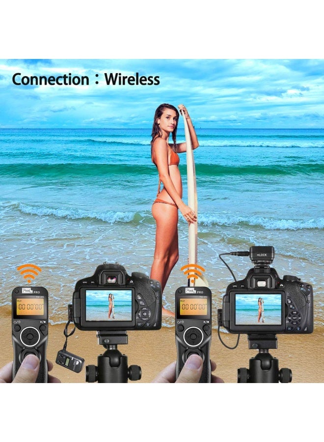 Pixel Wireless Shutter Remote Compatible For Canon  Tw 283 N3 Shutter Remote Control Wireless Remote Shutter Release Timer Compatible For Canon Eos 5D 5D Mark Ii 5D Mark Iii 6D 7D 7D Mark Ii  - Image 5