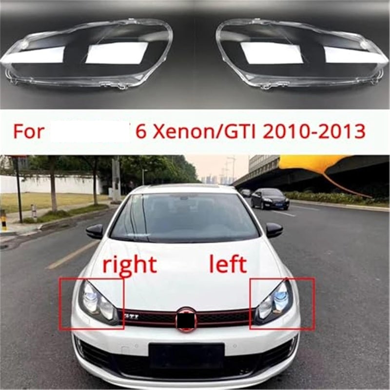 Wivplex Transparent Headlight Lens Cover for VW Golf 6 - Image 2