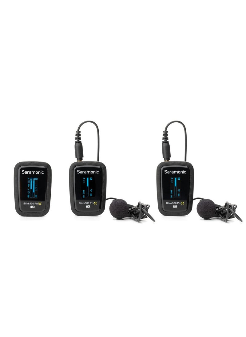 Saramonic Blink 500 ProX B2 2-Person Wireless 2.4GHz Clip-On Microphone System with Lavaliers  - Image 1