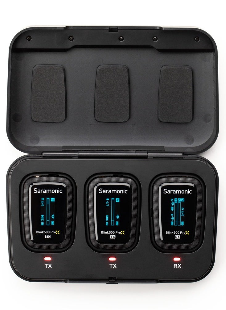 Saramonic Blink 500 ProX B2 2-Person Wireless 2.4GHz Clip-On Microphone System with Lavaliers  - Image 3