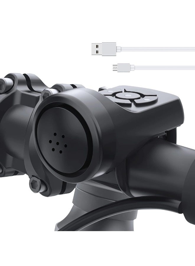 شيبشيب بوق دراجة كهربائي جرس دراجة 140 ديسيبل الأعلى صوتًا مع بطارية قابلة لإعادة الشحن 4 أوضاع صوتية مقاوم للماء للدراجات الجبلية/الطريق - Image 1