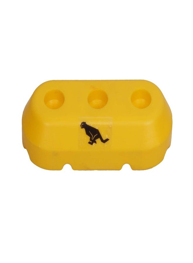 مجموعة مضارب الكريكيت البلاستيكية الصلبة من GRS ® Kids Zone للأطفال من سن 3 إلى 10 سنوات (3 مضارب، 2 دعامة، قاعدة، طول المضارب 24 بوصة، أصفر) - Image 4