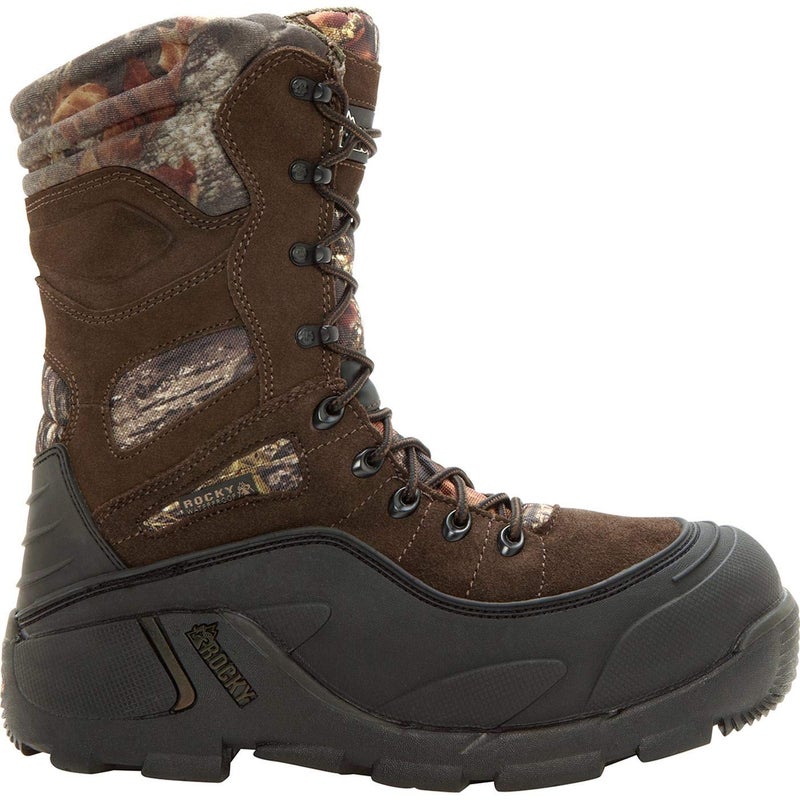 Rocky Men's Blizzard Stalker Pro Hunting Boot,Brown/Mossy Oak,10 M US - Image 1