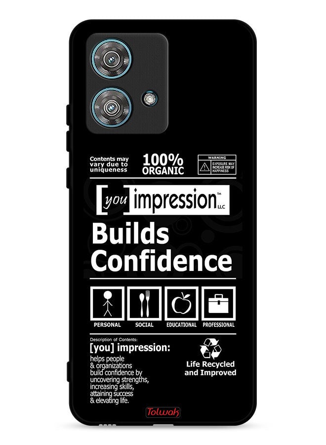 Tolwak Motorola Edge 40 Neo 5G Protective Case Cover Builds Confidence Sticker - Image 1