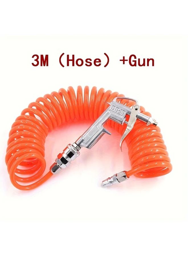 High Pressure PU Compressor Spray Gun Hose 11 Inch Spring Tube DG10 Air Tube - Image 1