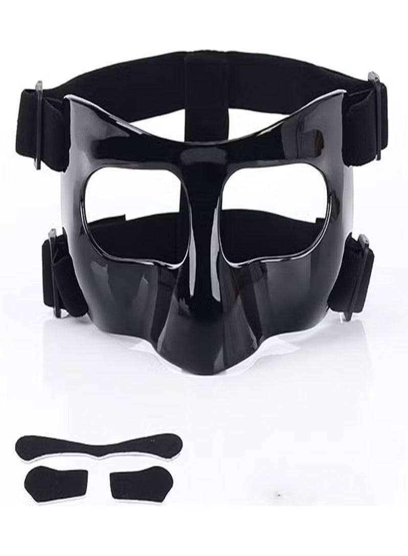 Generic Face Shield Masks for Soccer and basketball Sports, Adjustable for Adults and Teenagers, Suitable for Men and Women （black） - Image 1