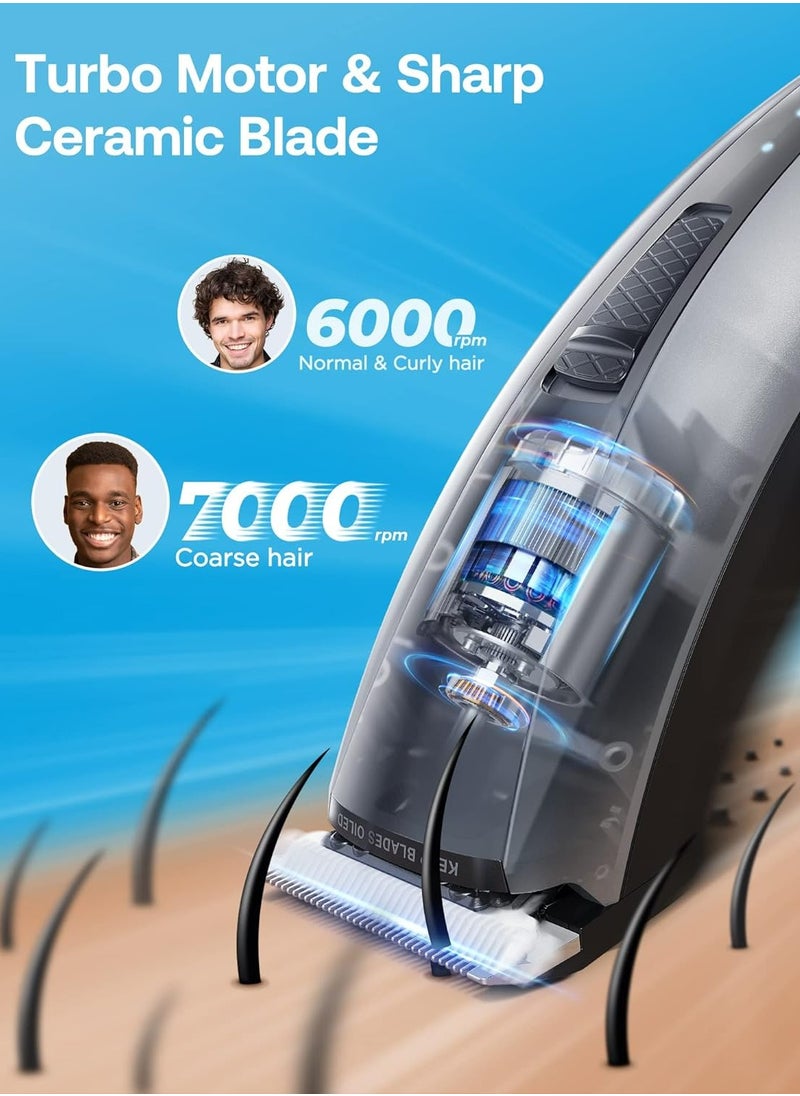 GLAKER Hair Clippers for Men  Cordless 2 in 1 Versatile Hair Trimmer with 10 Guards