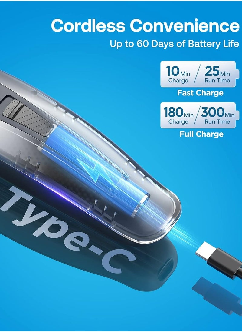 GLAKER Hair Clippers for Men  Cordless 2 in 1 Versatile Hair Trimmer with 10 Guards