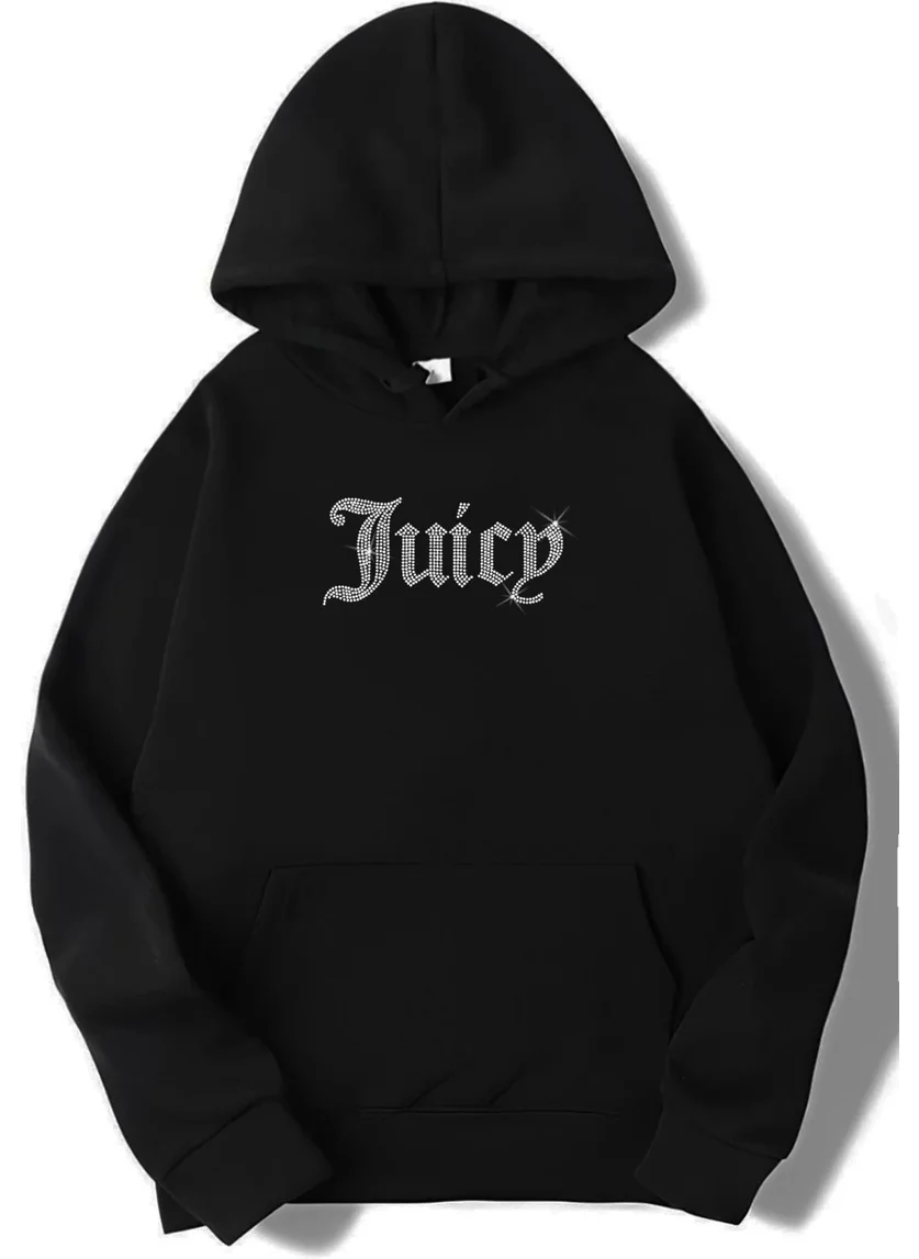 BRZ Collection Unisex Oversize Stone Printed Juicy Hoodie
