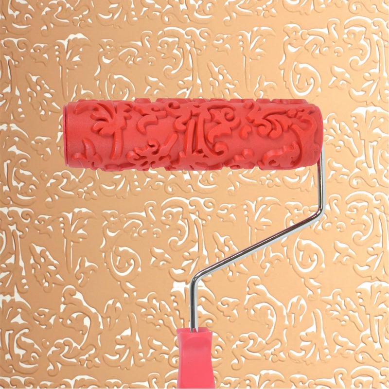 Nichiyo 7'' Texture Roller Diy Decorative Art Pattern Paint Roller Rubber Roller For Walls  Furnitures And Floors Decoration(Eg266T) - Image 1