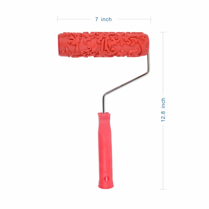 Nichiyo 7'' Texture Roller Diy Decorative Art Pattern Paint Roller Rubber Roller For Walls  Furnitures And Floors Decoration(Eg266T) - Image 3