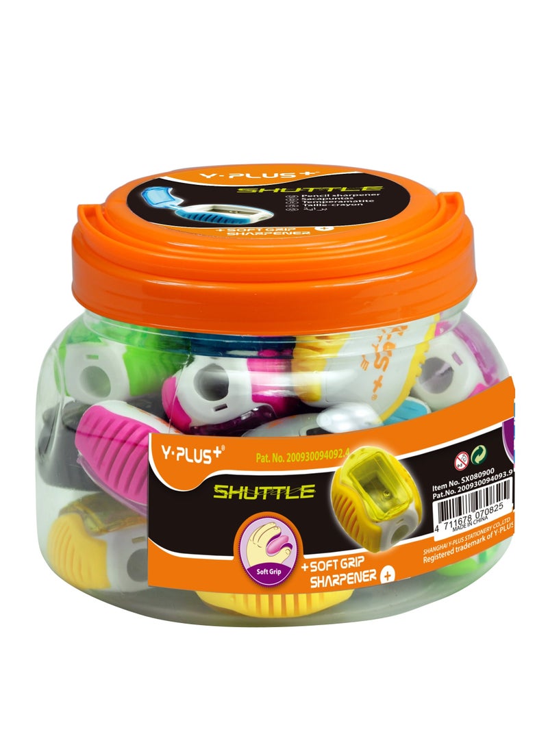 YPlus Shuttle Sharpner (15 Pieces Jar ) - Image 1
