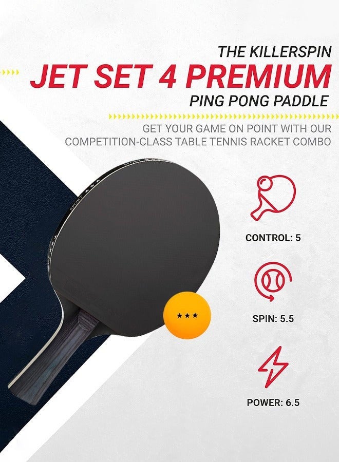 Arabest Ping Pong Paddles Set High-Performance Table Tennis Paddle with Premium Ping Pong Balls With Storage Case 2 Players Table Tennis Racket Set For Indoor & Outdoor Games - Image 2