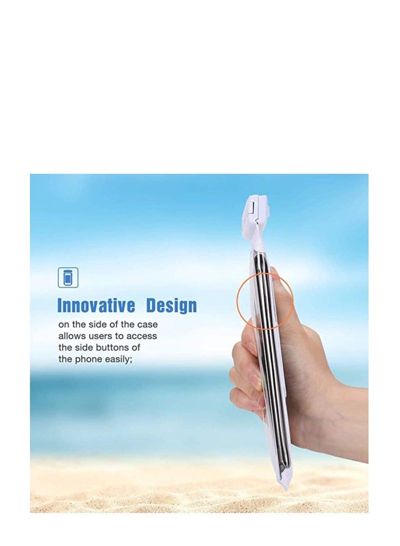 SOLARAE 2 Pack Bingcute Waterproof Phone Pouch Case White Black - Image 4