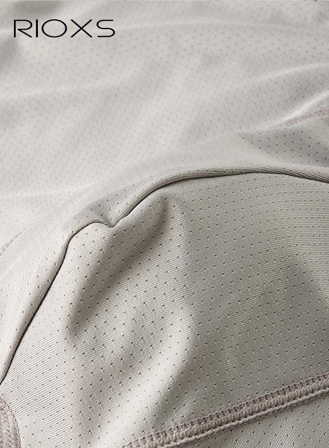 RIOXS 4 Pack Men's Boxer Briefs, Comfortable Cotton Underwears for Men, Classic Cut Mens Briefs with Pouch Support, Moisture Wicking Breathable Mens Briefs with Elastic Waistband, Flexible Cozy Briefs, Mens Soild Color Stretch Underpanties for Working Out, Commuting, or Relaxing at Home - Image 3