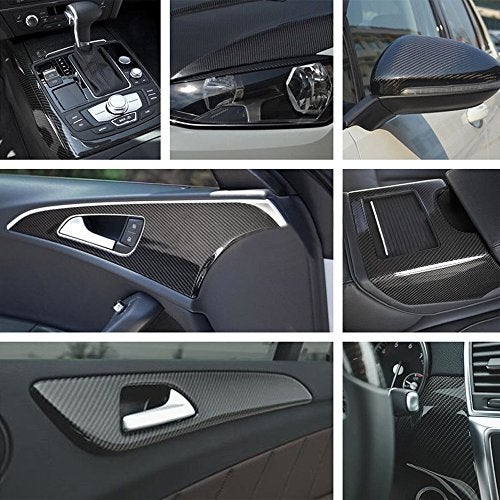 LZLRUN 5D High Gloss Carbon Fiber Vinyl Wrap - Outdoor Rated for Automotive Use - 1.5ft x 5ft Knife + Hand Tool - Image 5