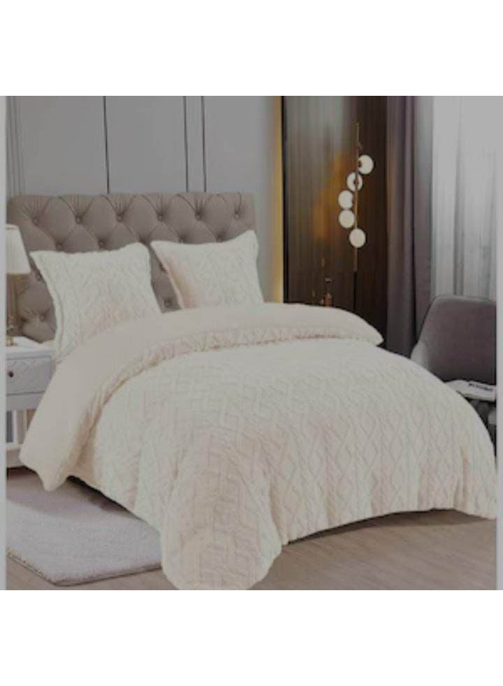 6-Piece Fluffy Faux Fur Comforter Set , king Size Luxury Tufted Bedding Comforter Set, All Season Soft n Cozy Plush Comforter Bed Set