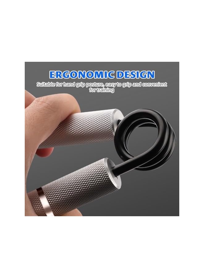 S-TOP Grip Strengthener 250LB, Heavy-Duty Aluminum Alloy Metal Spring Gym Hand Grip for Grip and Forearm Strength Training, Textured Anti-Slip Handles, Wrist Exercise Equipment - Image 2