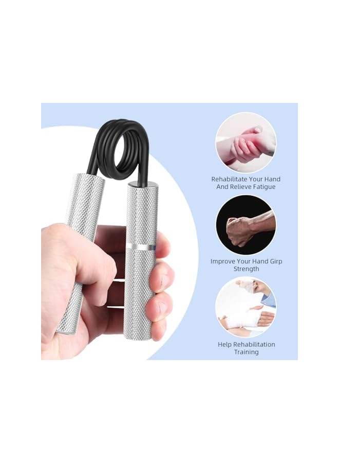 S-TOP Grip Strengthener 250LB, Heavy-Duty Aluminum Alloy Metal Spring Gym Hand Grip for Grip and Forearm Strength Training, Textured Anti-Slip Handles, Wrist Exercise Equipment - Image 3